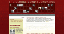 Desktop Screenshot of gundfoundation.org