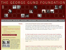 Tablet Screenshot of gundfoundation.org